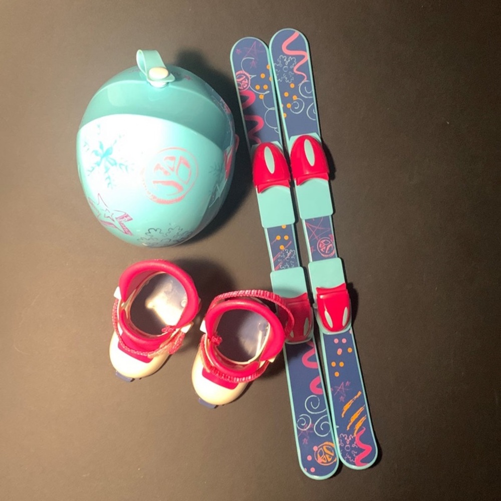 American Girl Ski Set